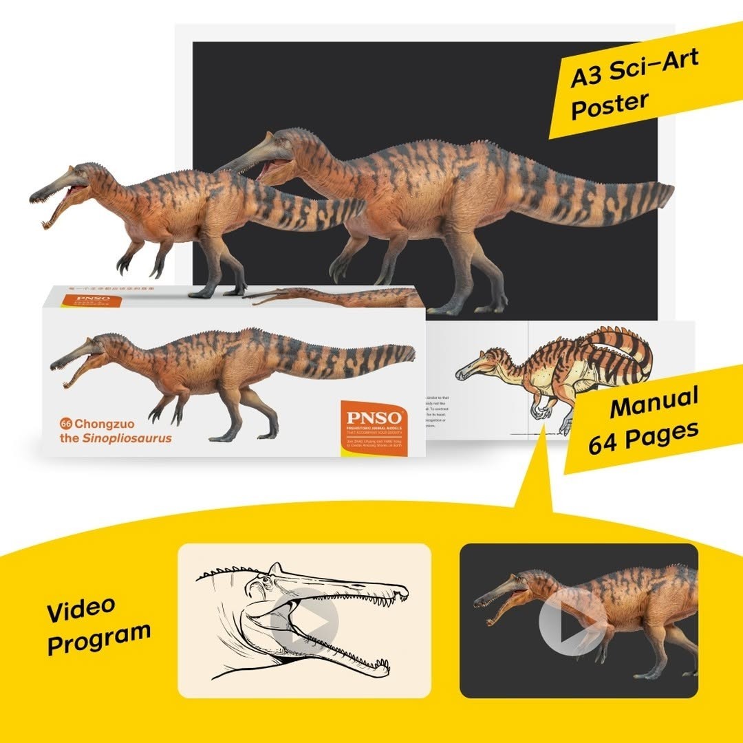PNSO 2022 Chongzuo the Sinopliosaurus - modello in scala 1:35 mandibola mobile