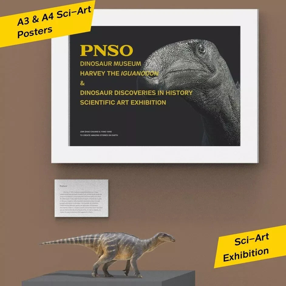 PNSO 2021 Harvey l'Iguanodon dinosauro linea museale in scala 1:35