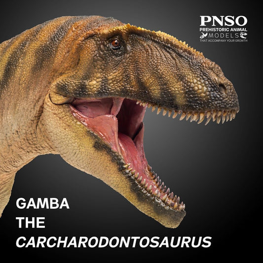 PNSO 2021 Gamba Carcharodontosaurus dinosauro in scala 1:35 - mandibola mobile