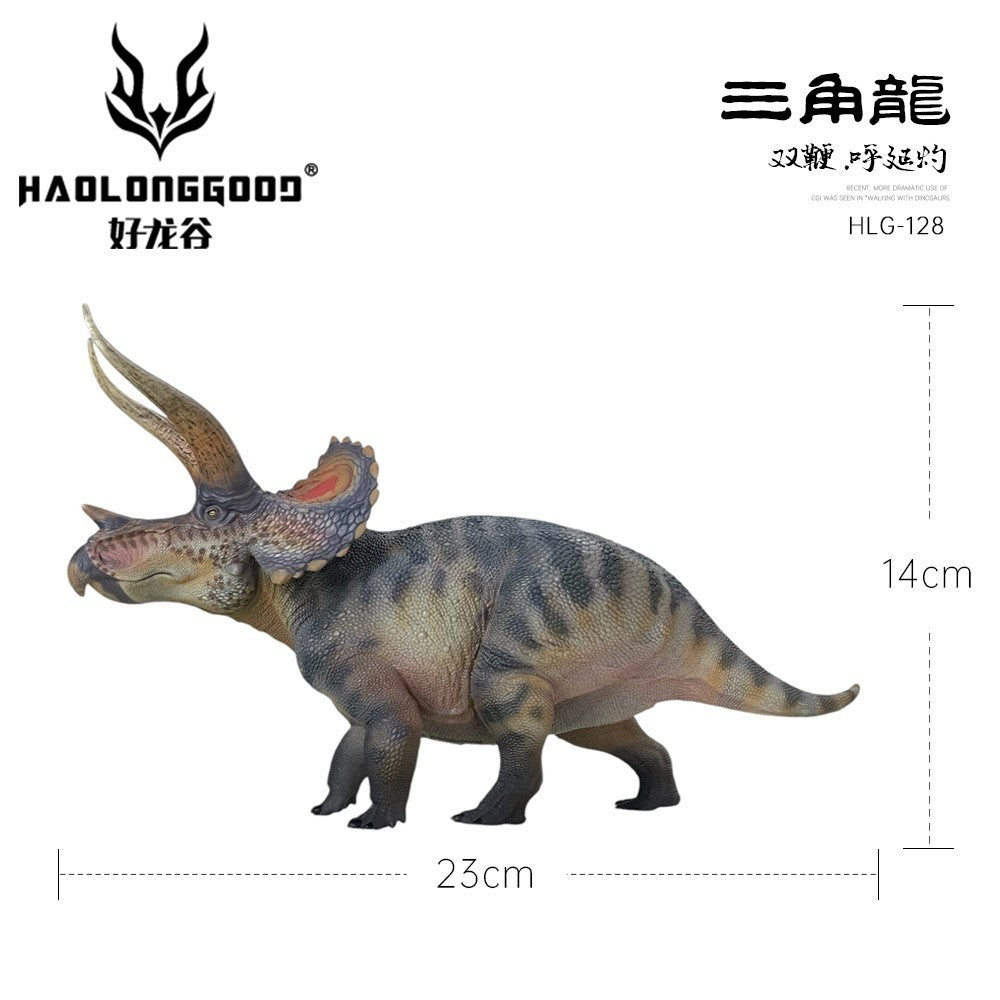 HLG 127-128 Triceratops Haolonggood - modello dinosauro 1:35 - 2 colorazioni