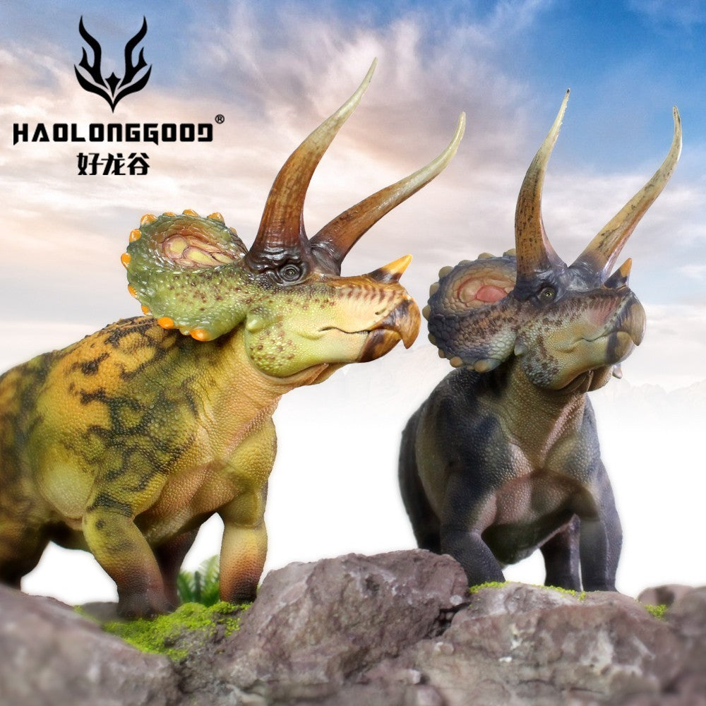 HLG 127-128 Triceratops Haolonggood - modello dinosauro 1:35 - 2 colorazioni