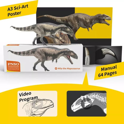 PNSO 2023 Mila il Mapusaurus dinosauro in scala 1:35 - mandibola mobile