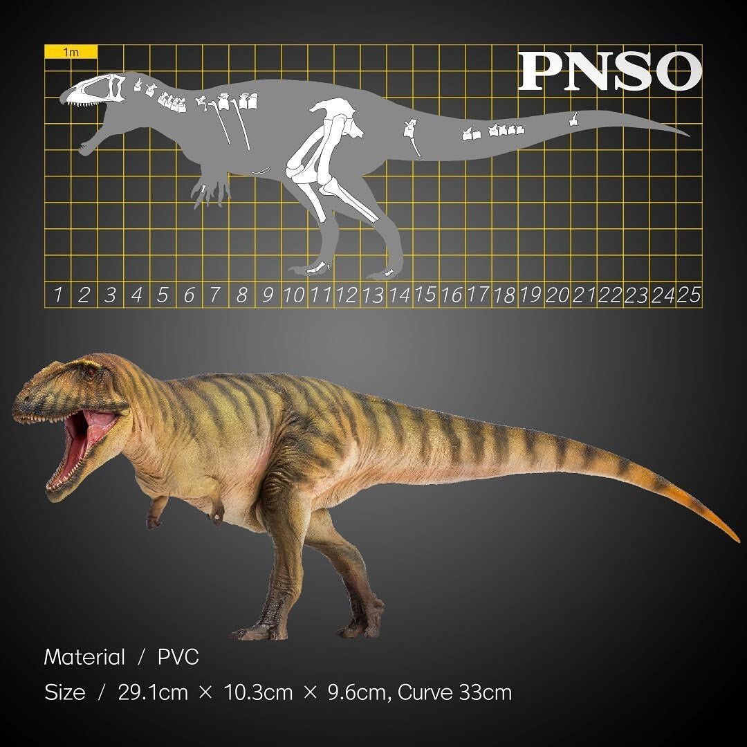 PNSO 2021 Gamba Carcharodontosaurus dinosauro in scala 1:35 - mandibola mobile