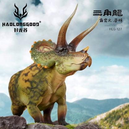 HLG 127-128 Triceratops Haolonggood - modello dinosauro 1:35 - 2 colorazioni