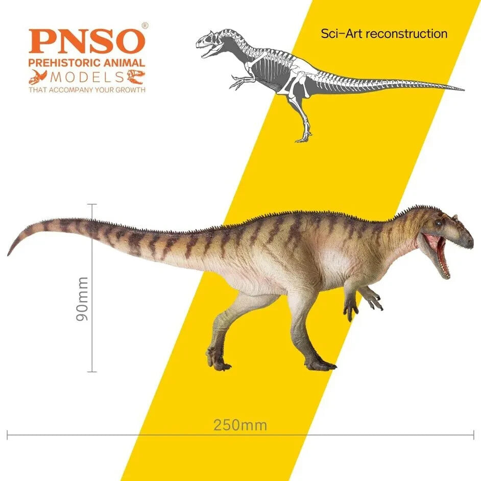 PNSO 2021 Paul l'Allosaurus - dinosauro in scala 1:35 - mandibola mobile