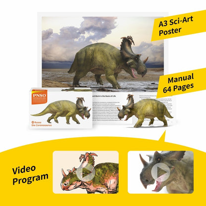 PNSO 2025 Russo the Coronosaurus - modello di dinosauro in scala 1:35