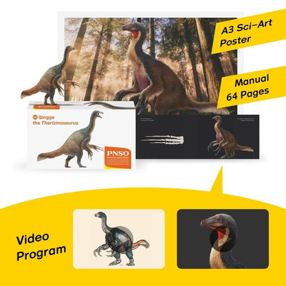 PNSO 2022 Qingge lo Therizinosaurus dinosauro in scala 1:35 - mandibola mobile