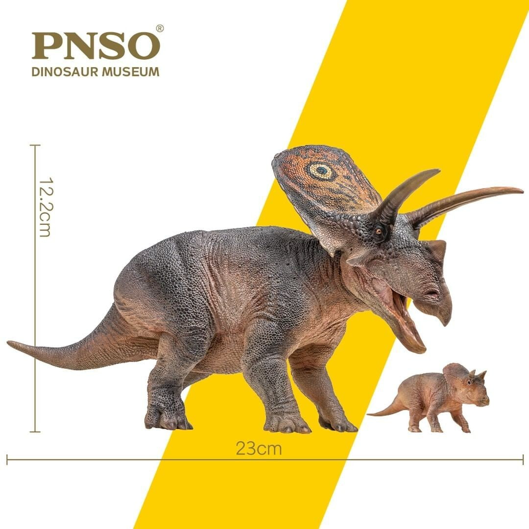 PNSO 2022 Torosaurus Aubrey & Dabei dinosauro linea museale in scala 1:35