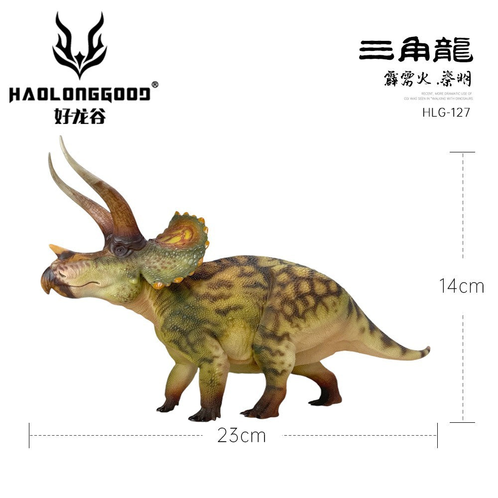 HLG 127-128 Triceratops Haolonggood - modello dinosauro 1:35 - 2 colorazioni