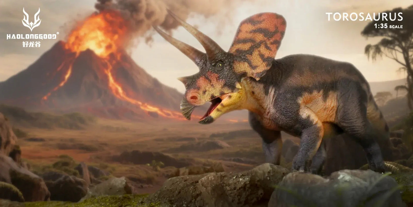 Haolonggood 179  Torosaurus Shan Xiong Xin - modello di dinosauro scala 1:35