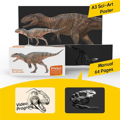PNSO 2022  Xinchuan il Sinraptor - dinosauro in scala 1:35 - mandibola mobile