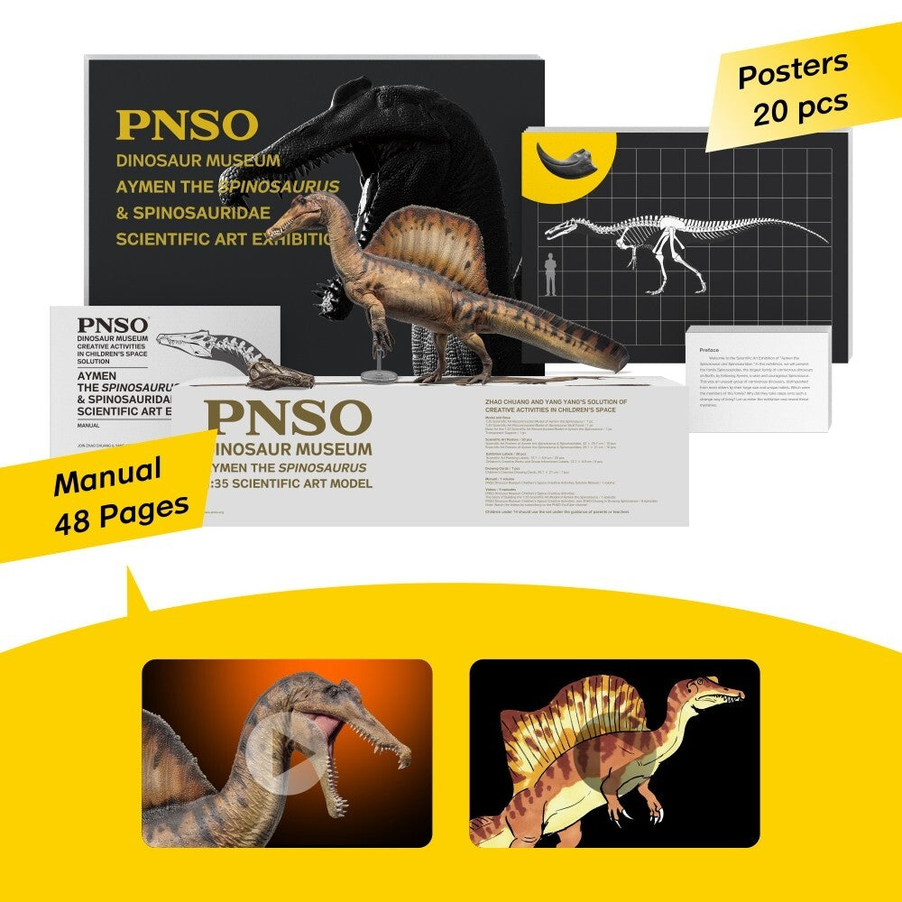 PNSO 2023 Aymen lo Spinosaurus dinosauro linea museale in scala 1:35