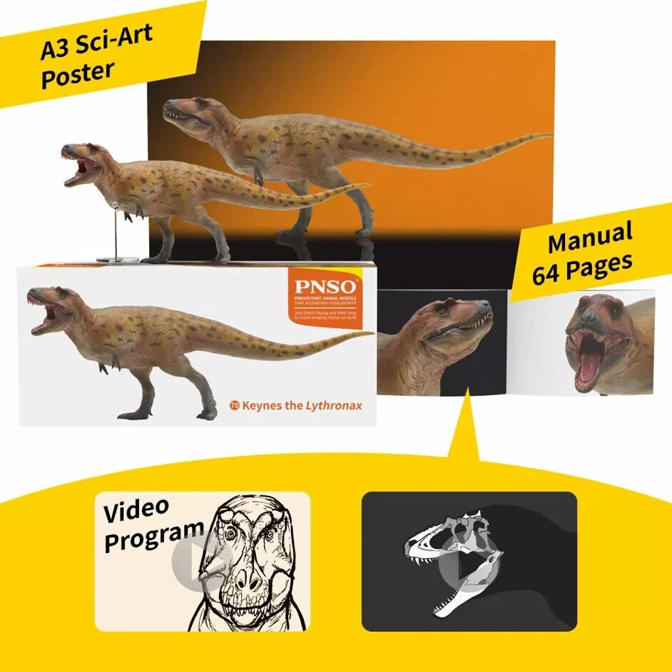 PNSO 2023 Keynes il Lythronax - dinosauro in scala 1:35 - mandibola mobile
