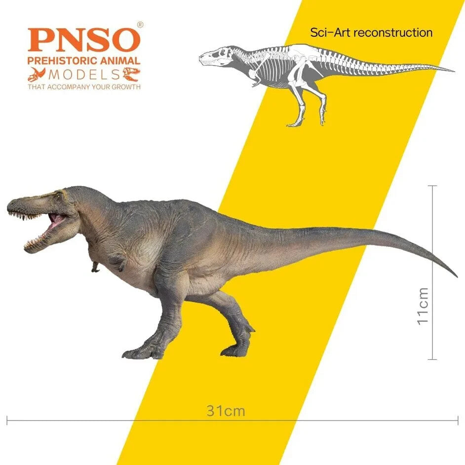 PNSO 2021 Chuanzi il Tarbosaurus - dinosauro in scala 1:35 - mandibola mobile