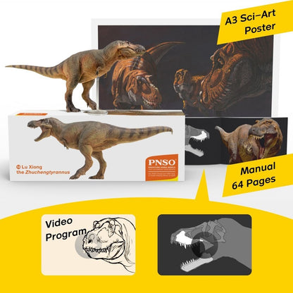 PNSO 2022 Luxiong lo Zhuchengtyrannus - dinosauro scala 1:35 - mandibola mobile