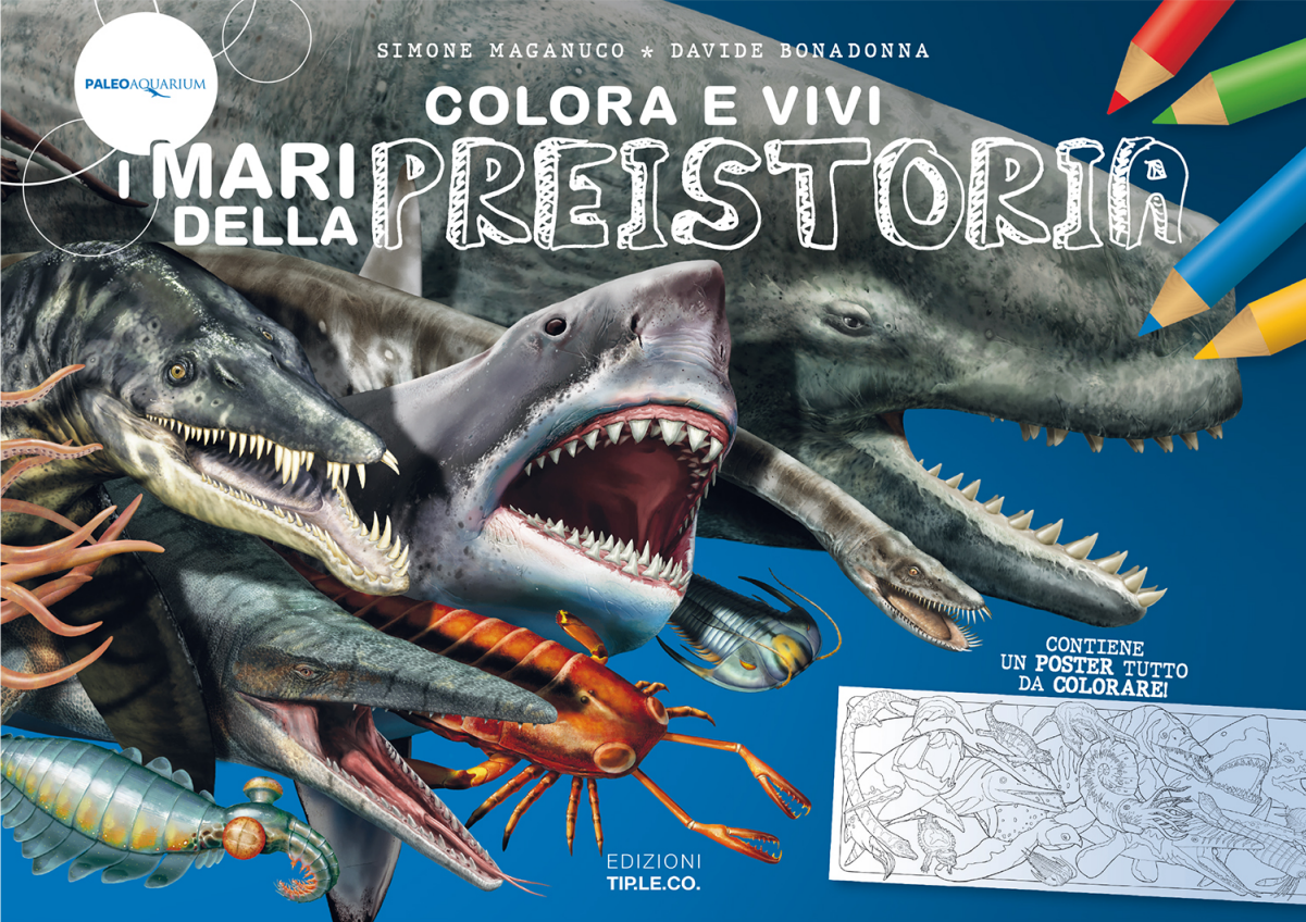 Album PaleoAquarium Colora e vivi i mari della preistoria (297mm x 210mm)